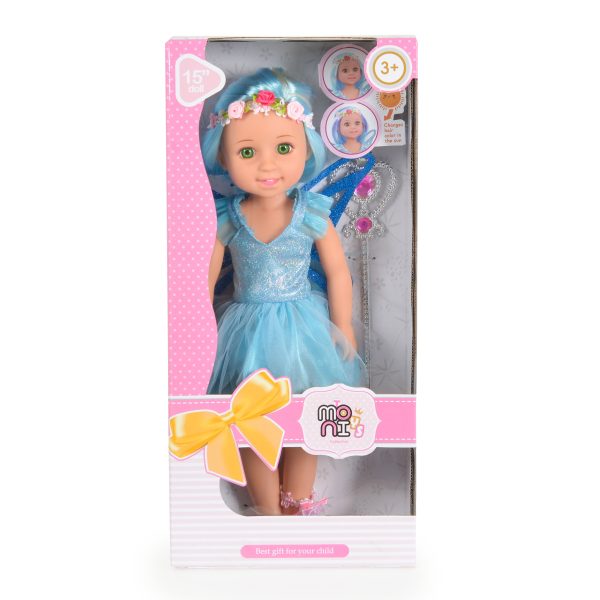 38cm Fairy Doll Sun blue - LS1502-3