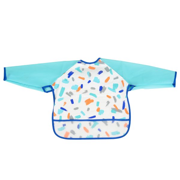 Bib with sleeves Holdy blue