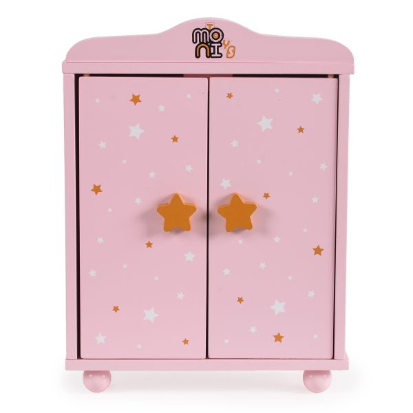 Doll Wardrobe with 3 Hangers 001