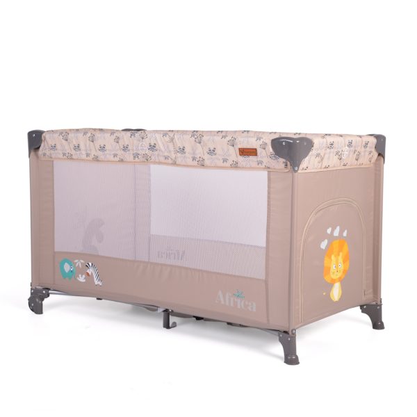Folding cot Africa beige