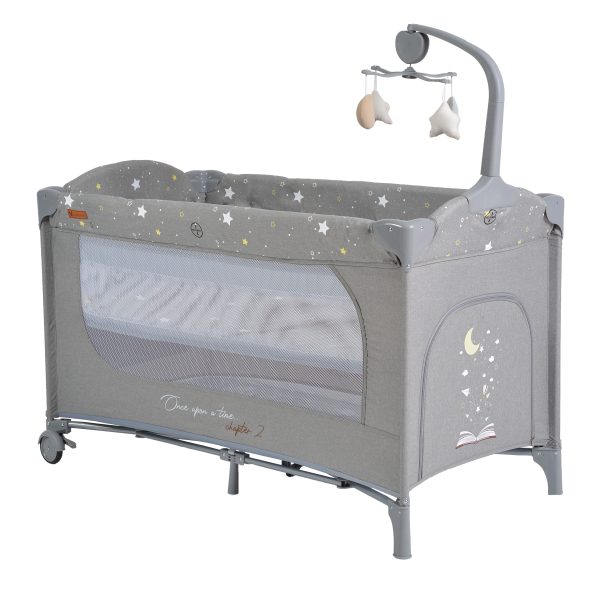 Folding cot Once upon a time 2 grey