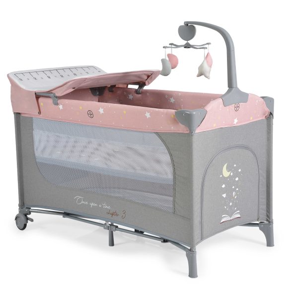 Folding cot Once upon a time 3 pink