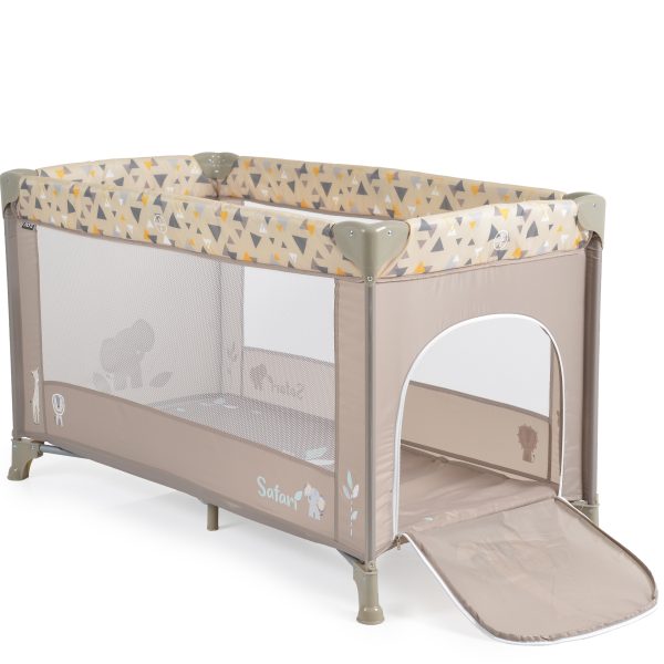 Folding cot Safari beige