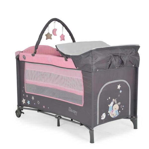 Folding cot Sleepy pink