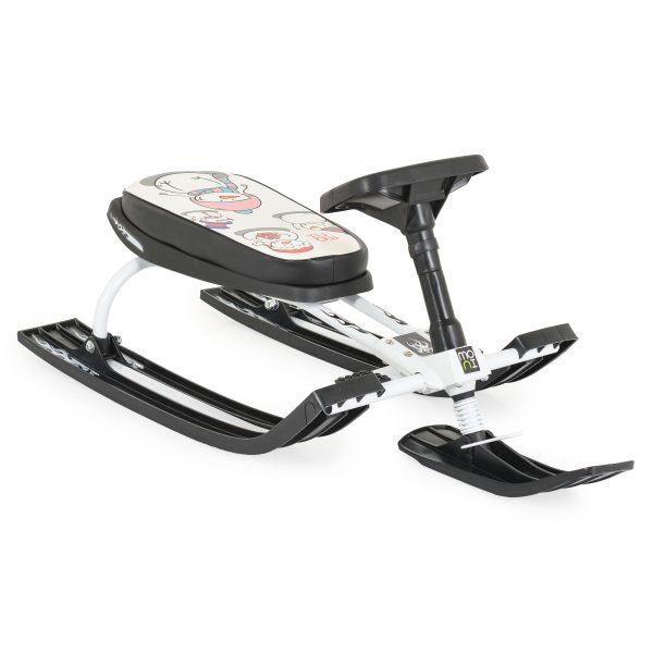 Sledge Snowy white printed seat unassembled