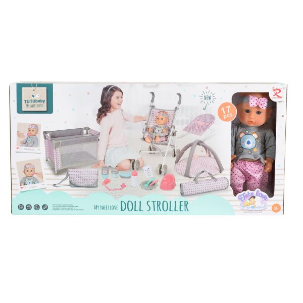 36cm Doll Play set -Gray - 89865