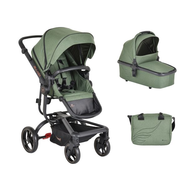 Baby stroller Ellada green
