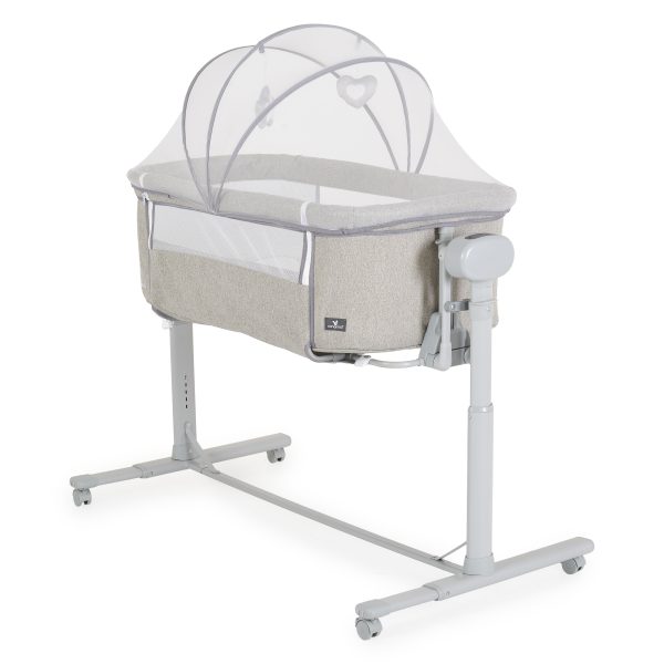 Baby crib and cradle C`est la vie light grey