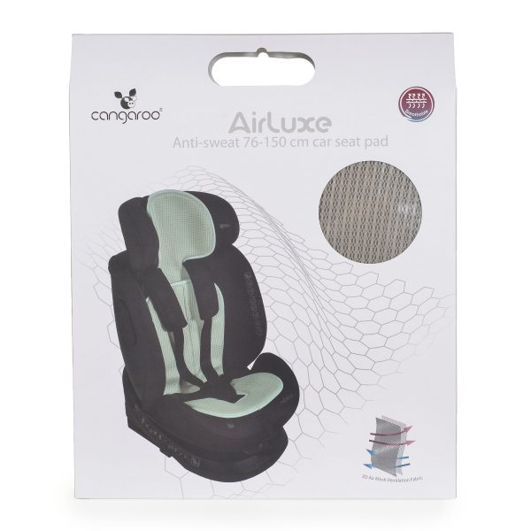 Anti-sweat car seat pad 76-150 cm AIRLUXE grey