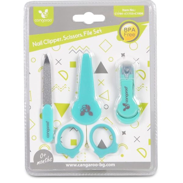 Nail clipper, scissors, file set C1794+C1755+C1806