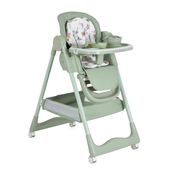 High chair with gift Surprise green