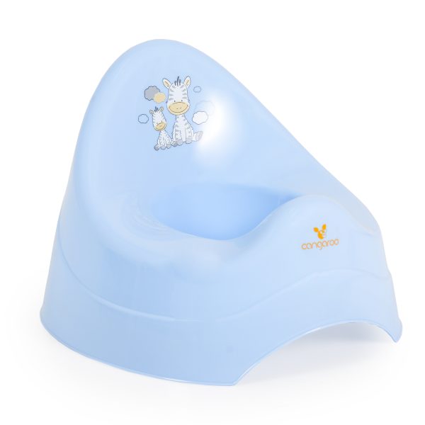 Baby potty Zebra pastel blue