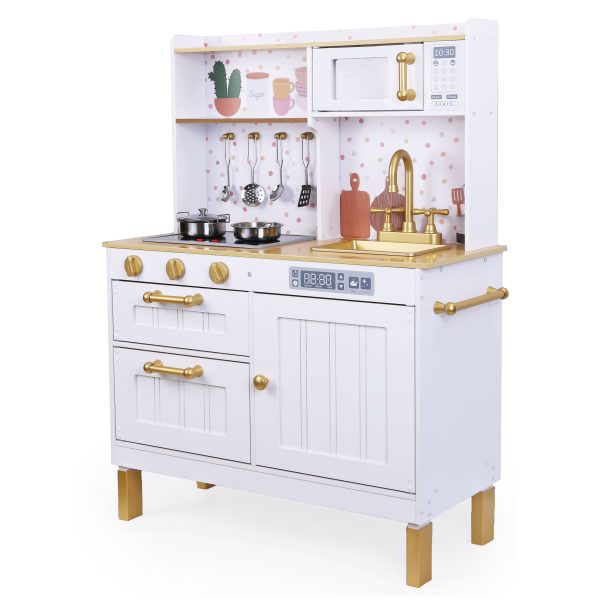 Wooden Play Kitchen (with 7 cookware) - 7275/ 7252