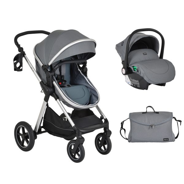Baby stroller 2 in 1 Alina Titanium grey