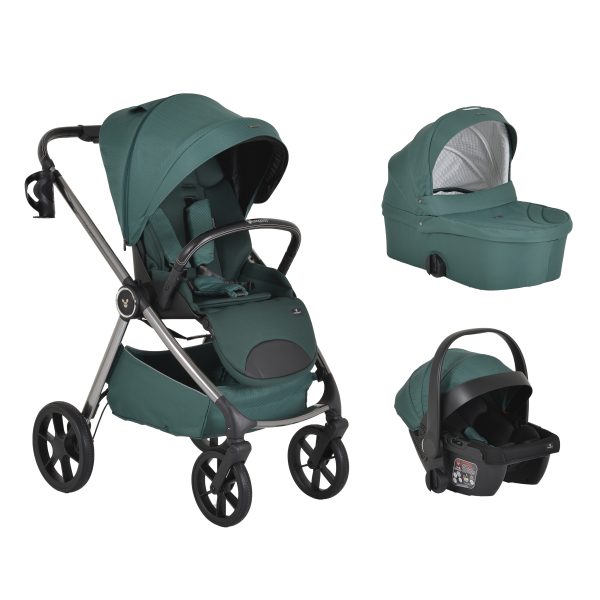 Baby stroller 3 in 1 Unique pine green