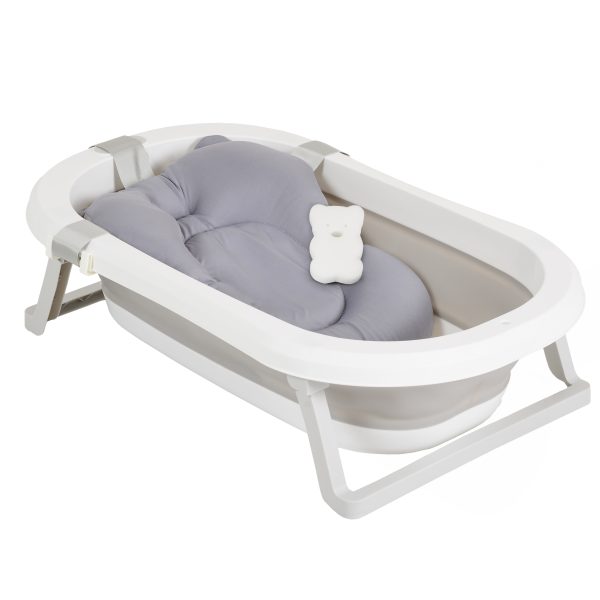 Baby bathtub set with foldable bath Palma grey