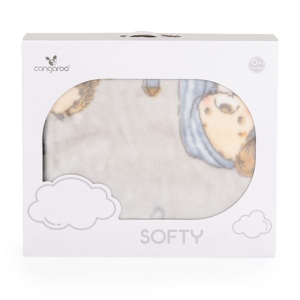 Baby blanket 110/140 Softy Lovely day grey