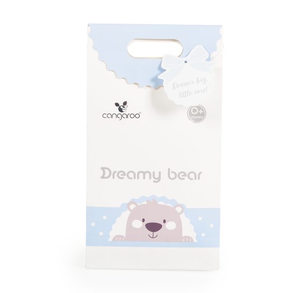 Baby blanket 75x100 cm Dreamy bear blue
