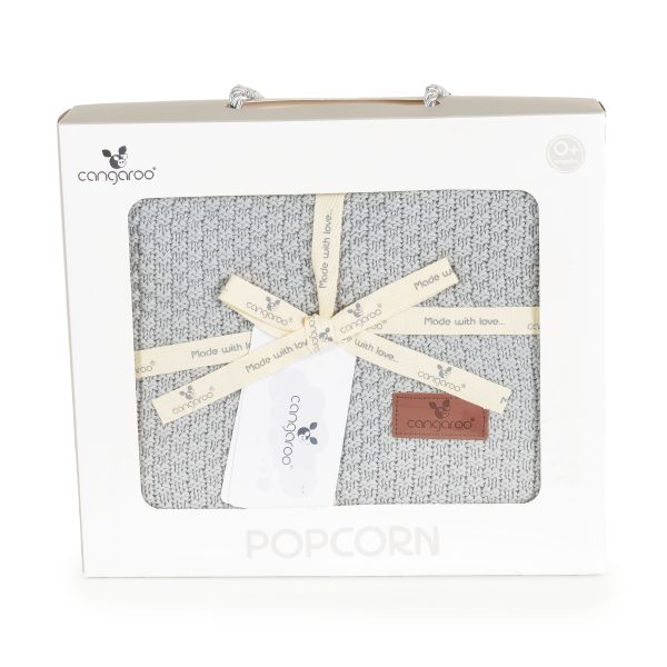 Baby blanket 80x100 cm Popcorn grey