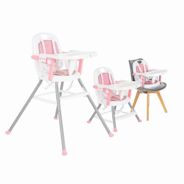 High chair 3 in 1 Amaretti pink