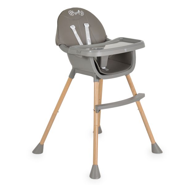 High chair Biscotti 2 in 1 grey