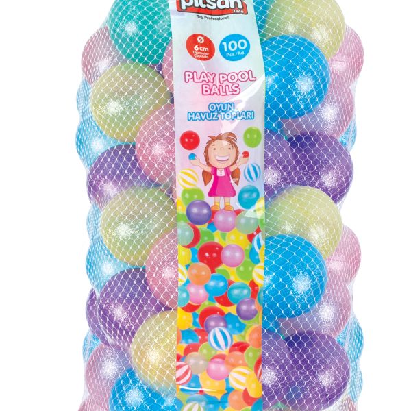 Pilsan 06405 Play pool balls 6 cm 100 pcs Glitter