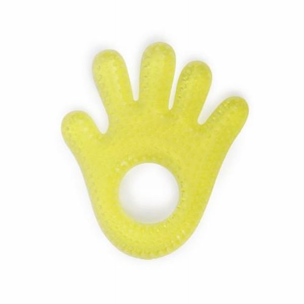 Water filled teether Hand Yellow - T1204
