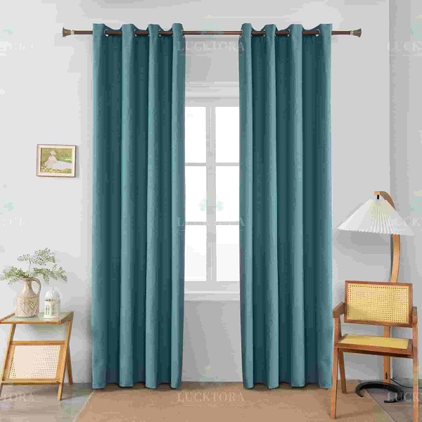 Έτοιμη κουρτίνα με κρίκους πλήρης σκίασης 140Χ265