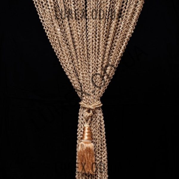 Κουρτίνα με κρόσια Χρυσο