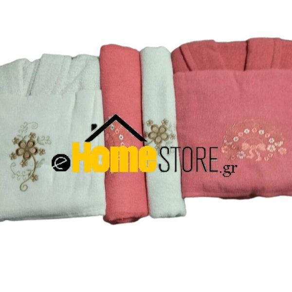 Σετ Μπουρνούζια 6 Τεμαχίων Με Κουκούλα