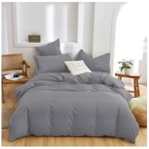 ΣΕΤ ΣΕΝΤΟΝΙΑ 4 ΤΕΜΑΧΙΩΝ  ΜΟΝΟΧΡΩΜΑ 220×240 Dark grey