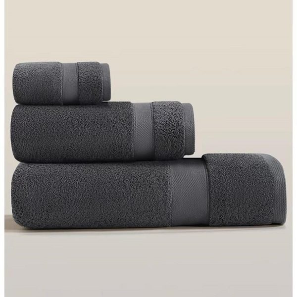 Σετ Πετσέτες 3 Τεμαχίων Γκρι