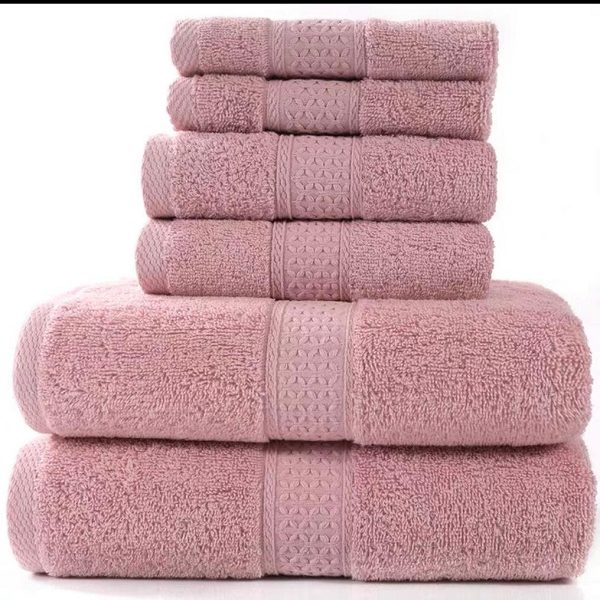 Σετ Πετσέτες 3 Τεμαχίων Ροζ