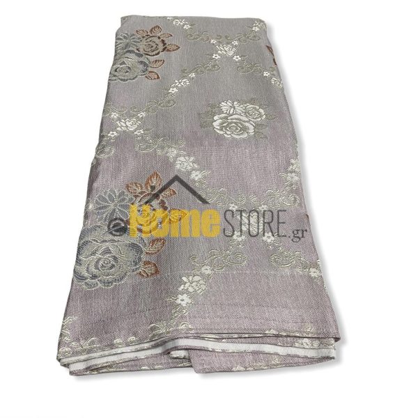 Έτοιμη κουρτίνα polyester με τρέσα