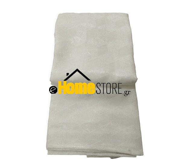 Έτοιμη κουρτίνα με τρέσα μέτριας σκίασης – Γάζα 270X280