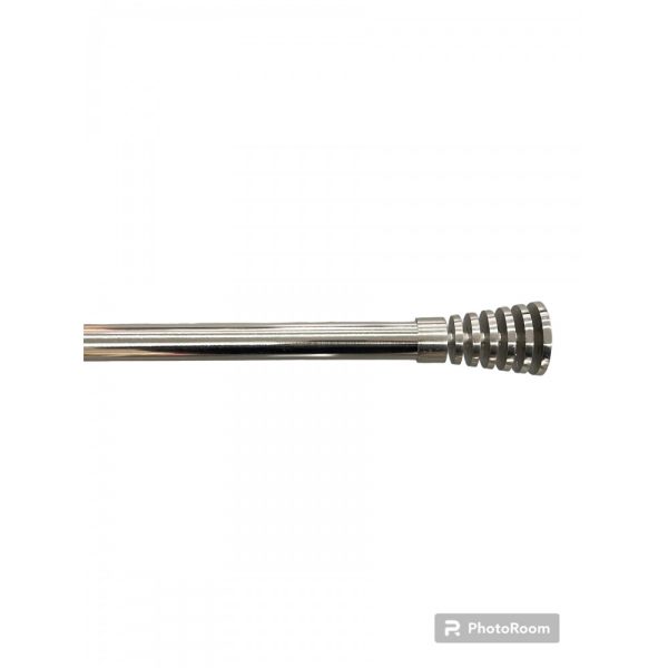 Μονό Κουρτινόξυλο Inox 160 Εώς 310cm 28mm HJDCT-XONTROMONO160-Ασημί