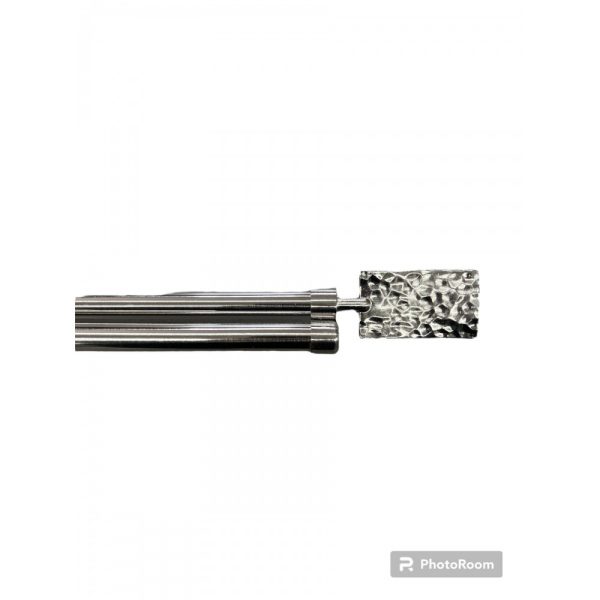 Διπλό Κουρτινόξυλο Inox 160 Εώς 310cm 19mm SDTP-LEPTODIPLO160-Ασημί