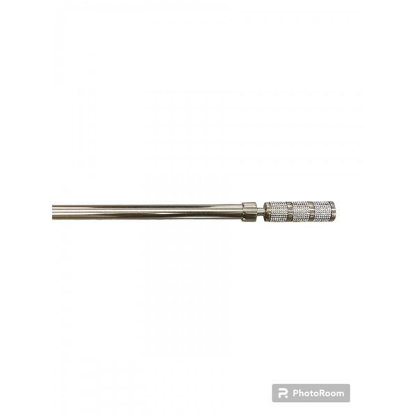 Μονό Κουρτινόξυλο Inox 120 Εώς 210cm 19mm SCSZ-LEPTOMONO120-Ασημί