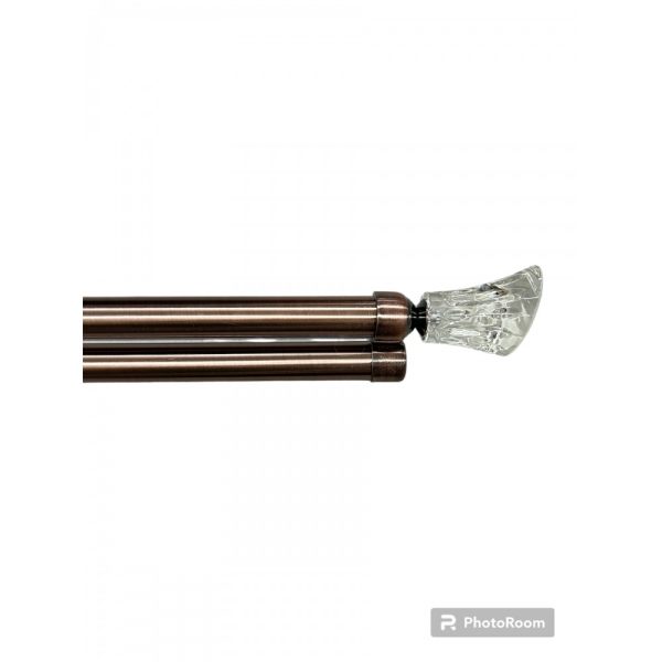 Διπλό Κουρτινόξυλο Inox 160 Εώς 310cm 28mm SJSB-XONTRODIPLO160-Μπρονζέ