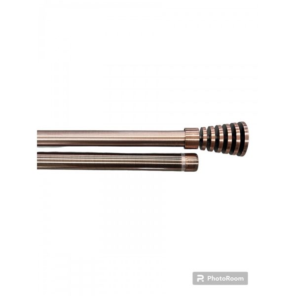 Διπλό Κουρτινόξυλο Inox 160 Εώς 310cm 19mm HJDCT-LEPTODIPLO160-Μπρονζέ
