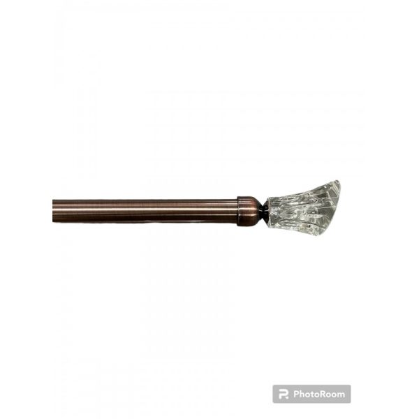 Μονό Κουρτινόξυλο Inox 120 Εώς 210cm 28mm SJSB-XONTROMONO120-Μπρονζέ