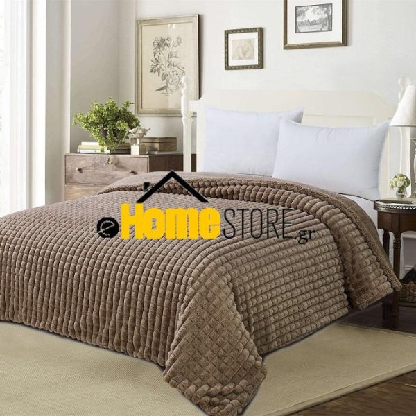 Υπέρδιπλη Κουβέρτα Προβατάκι 220Χ240 ( Luxury Rabbit Fur1 - Cappuchino)