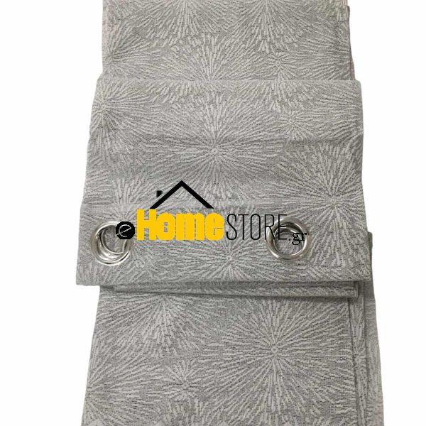 Έτοιμη κουρτίνα με κρίκους μέτριας σκίασης-Δαντέλα 270X280