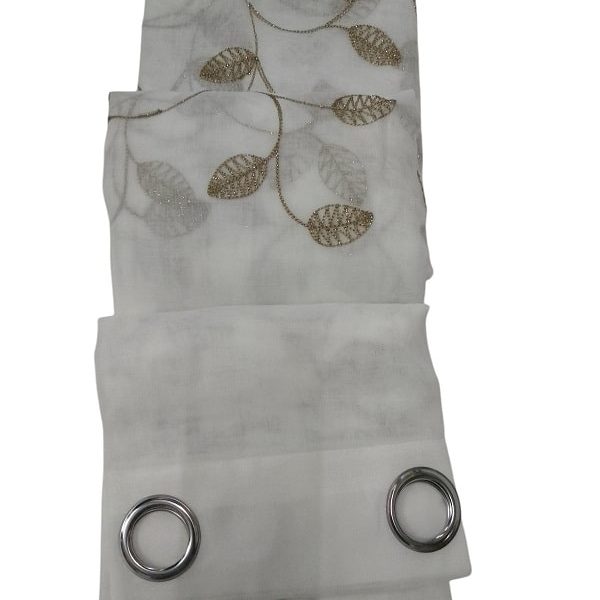 Έτοιμη κουρτίνα με κρίκους μέτριας σκίασης 270×280 cm