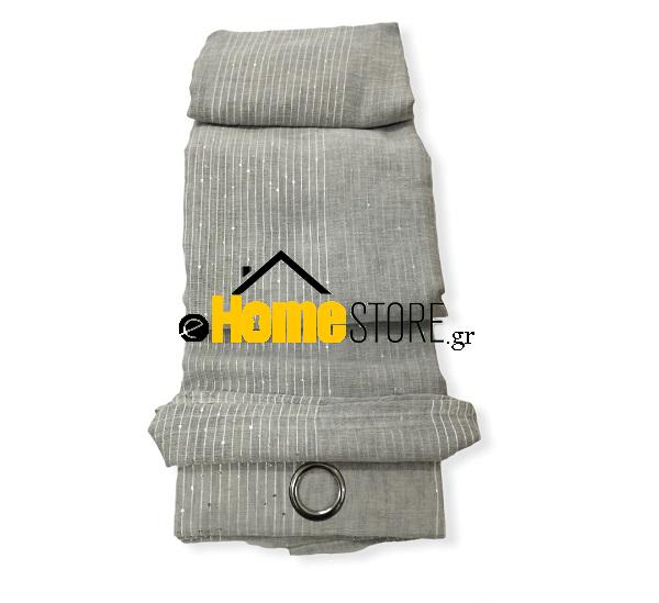 Έτοιμη κουρτίνα με κρίκους μέτριας σκίασης – Λινό 270X280