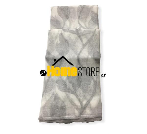 Έτοιμη κουρτίνα με τρέσα μέτριας σκίασης – Γάζα 270X280