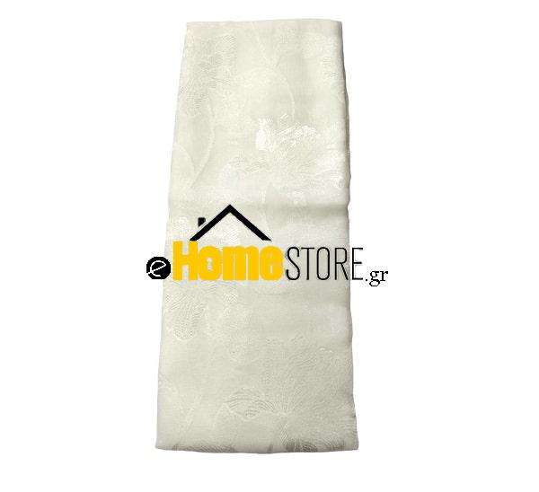 Έτοιμη κουρτίνα με τρέσα μέτριας σκίασης – Γάζα 270X280