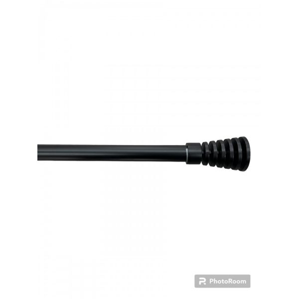 Μονό Κουρτινόξυλο Inox 160 Εώς 310cm 28mm HJDCT-XONTROMONO160-Μαύρο