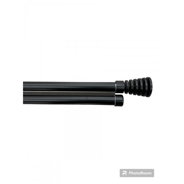 Διπλό Κουρτινόξυλο Inox 160 Εώς 310cm 28mm HJDCT-XONTRODIPLO160-Μαύρο