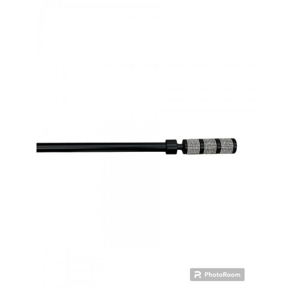 Μονό Κουρτινόξυλο Inox 160 Εώς 310cm 19mm SCSZ-LEPTOMONO160-Μαύρο